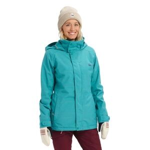 Burton Women's Jet Set Jacket, green-blue space dye Large